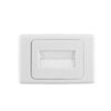 Deta White Brush Wall Cover Plate