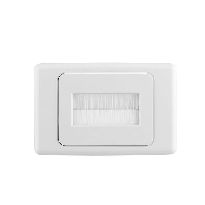 Deta White Brush Wall Cover Plate