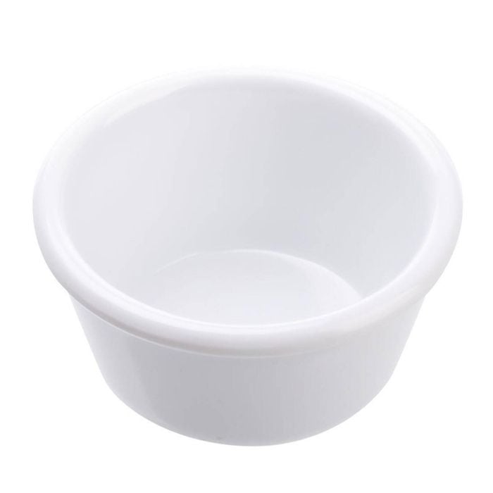 Coucou Ramekin Melamine Smooth White 120ml Commercial Kitchen Tableware