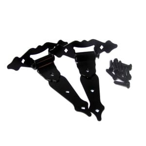 Gartner Black Ornamental T Hinge - 2 Pack