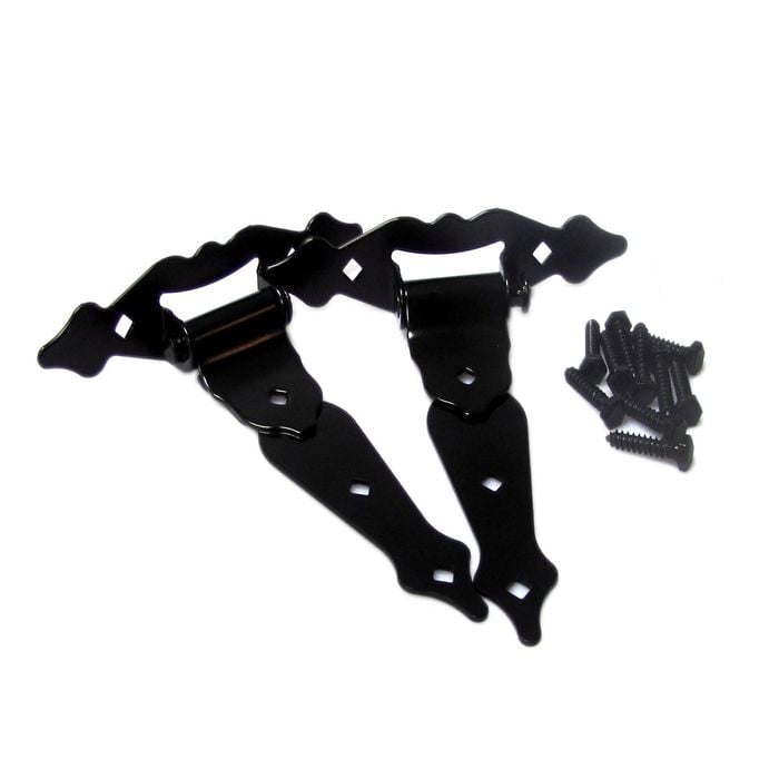 Gartner Black Ornamental T Hinge - 2 Pack
