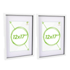 Nicola Spring 3d Box Photo Frames With White A4 Mounts - A3 (12" X 17") - Pack Of 2