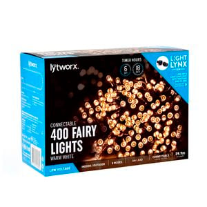 Lytworx 400 LED Warm White Connectable Party Fairy Lights