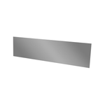 Bellessi 1200mm x 575mm x 6mm Glass Splashback - Silver Metal