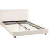 Artiss Queen Bed Frame Cloud Headboard Boucle Fabric Mattress Platform Base White