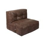 Marlow Bean Bag Chair Cover PU Large Dark Brown