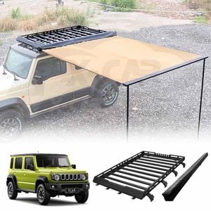 Roof Rack with Side Awning Set for Suzuki Jimny XL 5-Door 2023-Onwards Multi-Functional Expansion Platform 4WD Off-Road