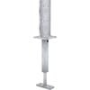 Dunnings 115mm Galvanised Adjustable T Blade Post Support
