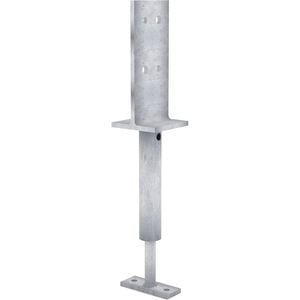 Dunnings 115mm Galvanised Adjustable T Blade Post Support