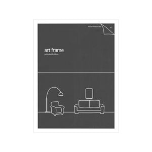 Frames & Hangers Wall Hanging Sleek 60x80cm Picture Print Art Frame White