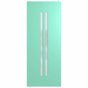 Hume Doors 1980 x 860 x 40mm Verve 2 Entrance Door Glazed Clear