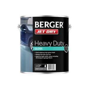 Berger Jet Dry 4L Deep Charcoal Heavy Duty Paving Paint