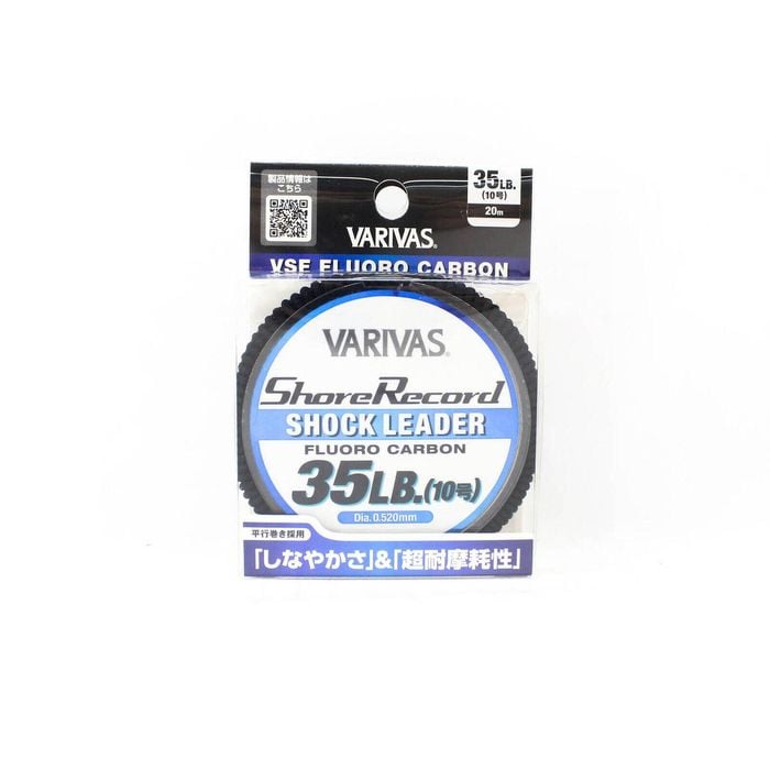 Varivas Shore Record 30m VSF Fluorocarbon Shock Fishing Leader 35lb