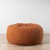 Boucle Fur Bean Bag - Rust