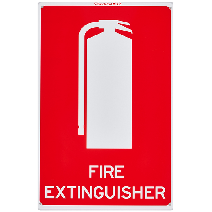Sandleford 300 x 225mm Fire Extinguisher Plastic Sign