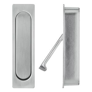 Delf Brushed Nickel Edge Pull Sliding Door Handle