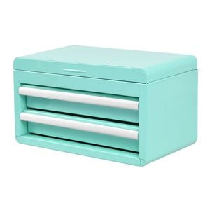 Craftright Teal 2 Drawer Mini Tool Chest