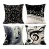 Catzon 4 Pcs Abstract Throw Pillow Covers Linen Modern Art Decor Pillowcase-Set 7