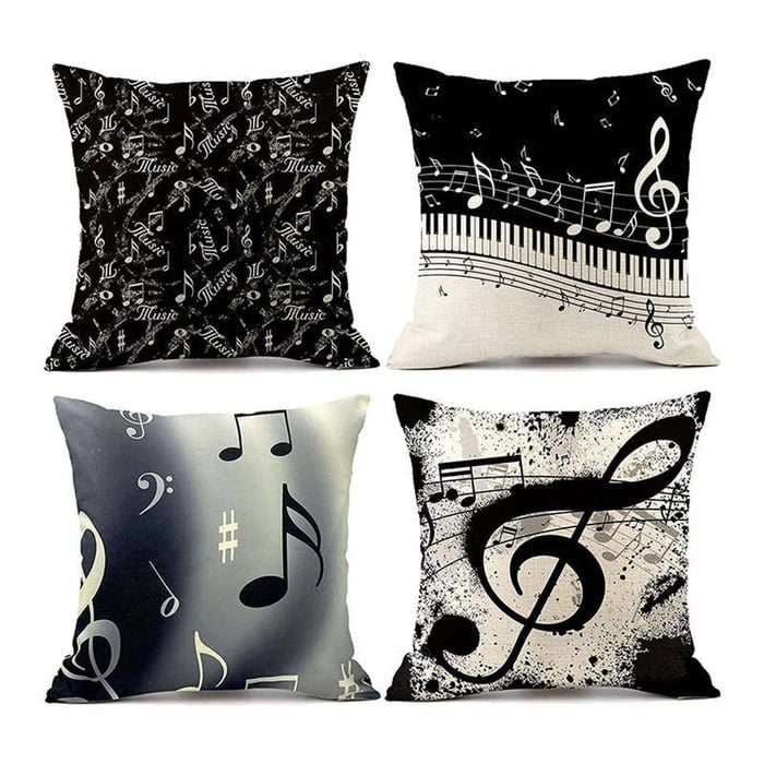 Catzon 4 Pcs Abstract Throw Pillow Covers Linen Modern Art Decor Pillowcase-Set 7