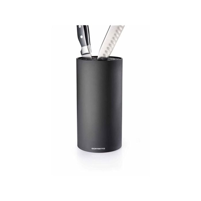 Soffritto Universal Plastic Knife Holder 11.4x22.5cm Black