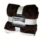 Ramesses Cuddly Microsherpa Throw 150 x 170cm Chocolate