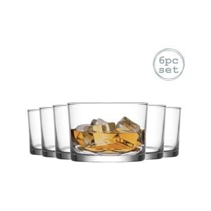 LAV Bodega Whisky Tumbler Glasses - 240ml - Pack of 6