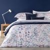Christy Stems Dusty Pink Quilt Cover Set Cotton Sateen Queen Multicoloured