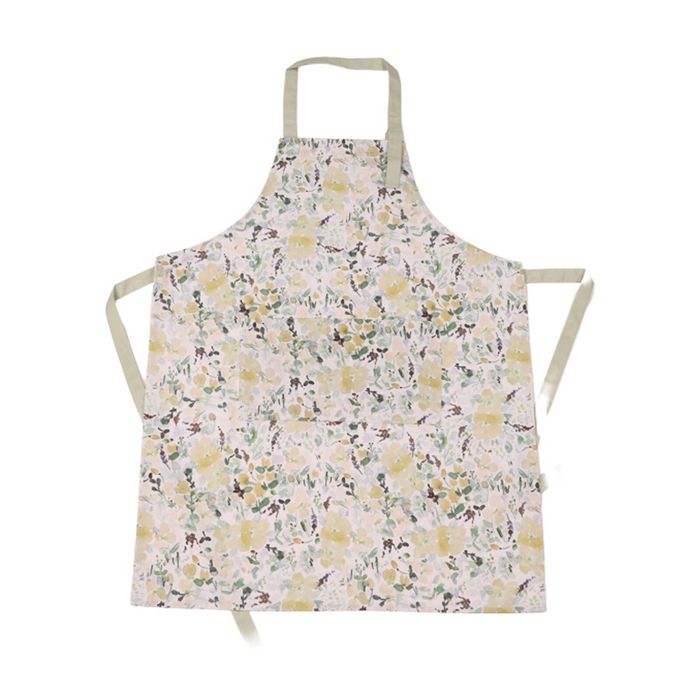 Bas Phillips Printed Linen Looks Kitchen Apron Cotton Green Wonderland
