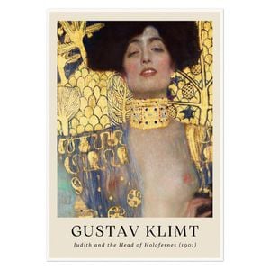 Galrie Gustav Klimt's Judith and the Head of Holofernes Stunning Art Nouveau Print, Poster Only, A1 60 x 84cm (23 x 33inch)