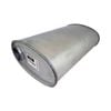 Redback 2-1/2" Performance Muffler Offset/centre - 11" X 6" Oval, 18" Long, Aluminised Steel