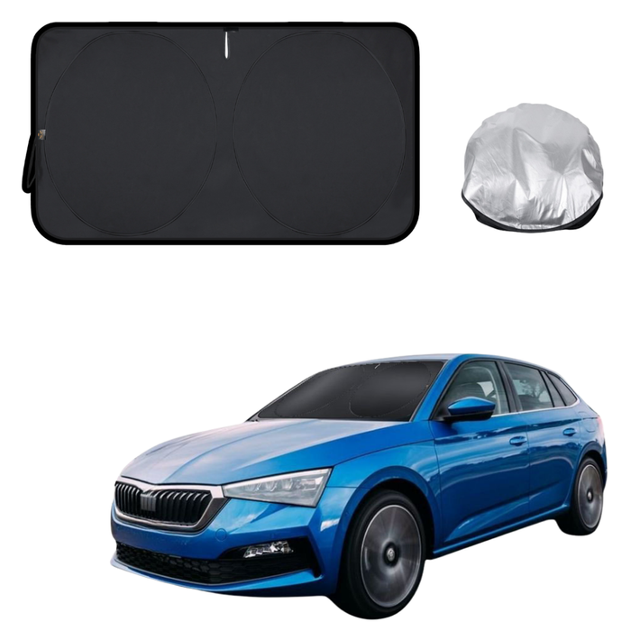 Front Windscreen Sun Shade for Skoda Scala 2021 - Current - Standard 150 x 85 cm - Black