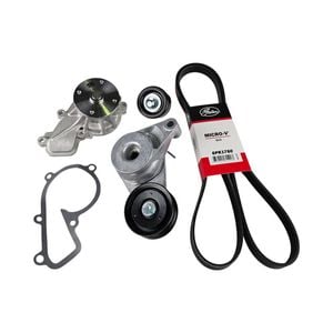 Drive Belt Idler Tensioner & Water Pump Kit For For i30 G4NB Sportage G4NA w/ AC