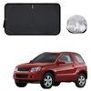 Front Windscreen Sun Shade for Suzuki Grand Vitara 2005 - 2015 (3-Door) - Standard 150 x 85 cm - Black