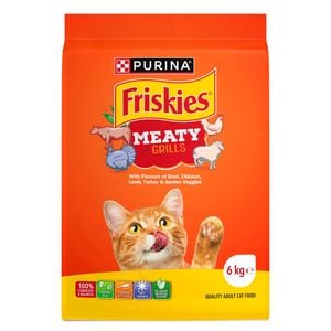 Friskies 6kg Adult Meaty Grills Dry Cat Food