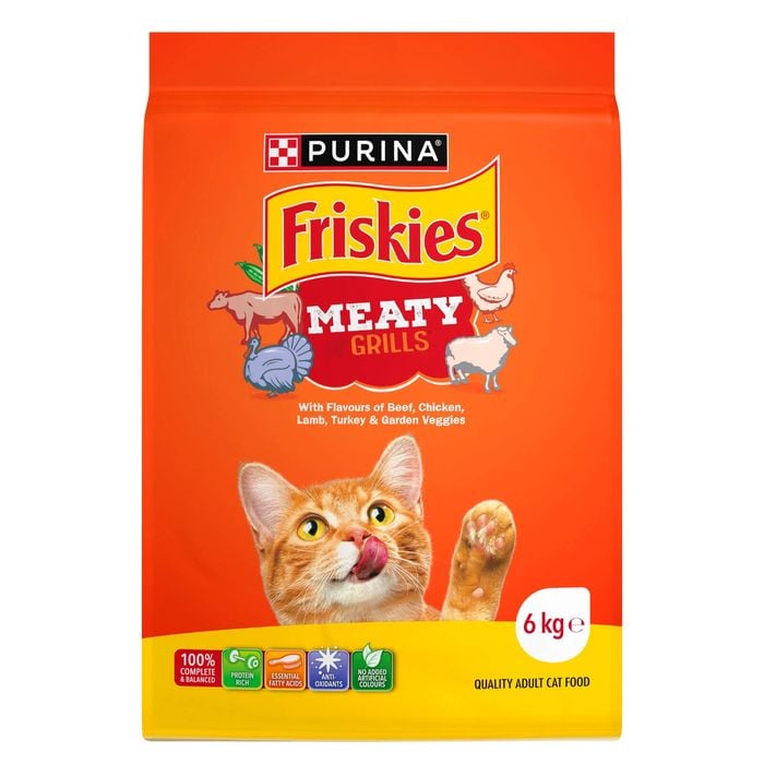 Friskies 6kg Adult Meaty Grills Dry Cat Food