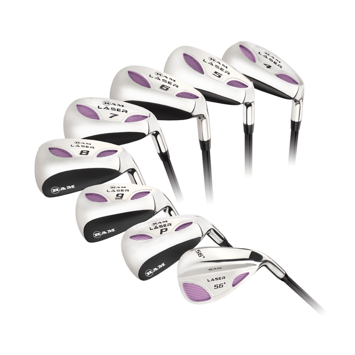 Ram Golf Laser Petite Graphite Hybrid Irons Set 4-sw (8 Clubs) - Ladies Right Hand