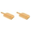 2PK Vigar Becco Bamboo Serving Snack Cheese Board w/ Handle Small