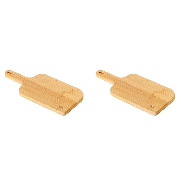 2PK Vigar Becco Bamboo Serving Snack Cheese Board w/ Handle Small