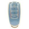 Key Zone Replacement Car Key Sleeve to suit Chery Omoda 5 - Dark Cyan with Golden Trim