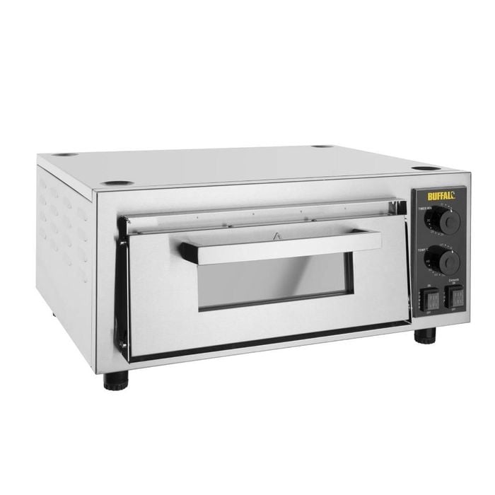 Apuro Electric Firestone Pizza Oven Countertop Stackable Commercial Kitchen 16in 406mm