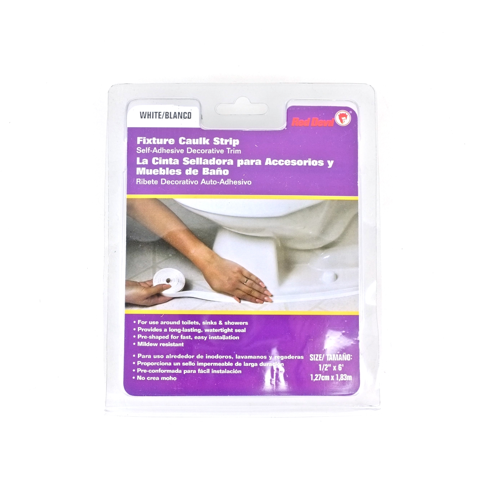 Red Devil Self Adhesive Sink and Counter Caulk Strip product image