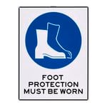 Sandleford 450 x 600mm Foot Protection Must Be Worn Plastic Sign