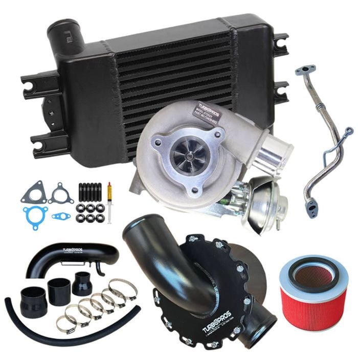 Upgrade Turbo, Intercooler, Airbox And Piping Kit For Nissan Patrol Zd30 3.0l 2007 Onwards