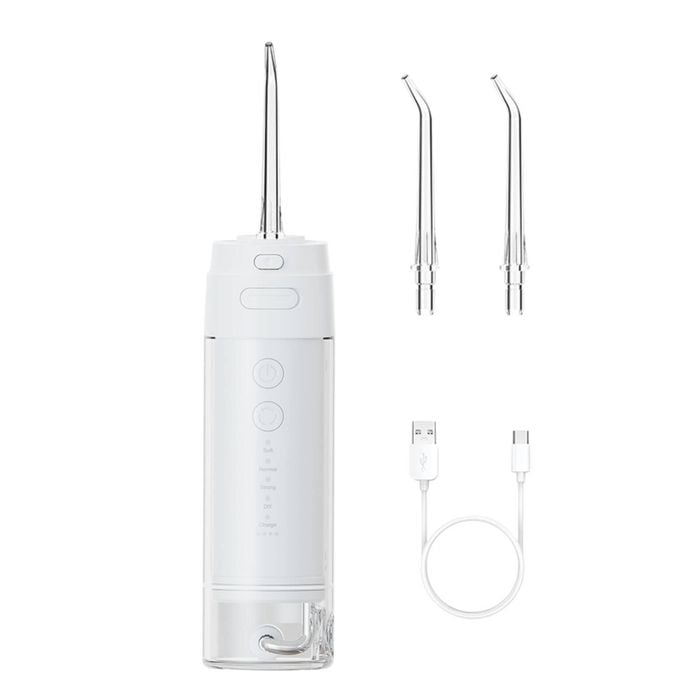 Orku Mini Water Flosser Rechargeable Portable Travel Oral Irrigator White