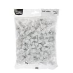 Taskmaster 5mm White Plastic Shelf Support - 200 Pack