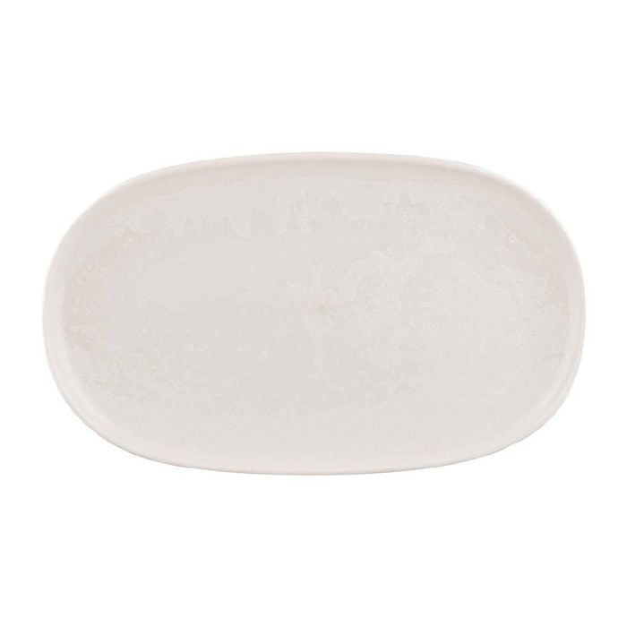 Moda Porcelain Snow Oval Coupe Plate White 305x215mm 6 Pack