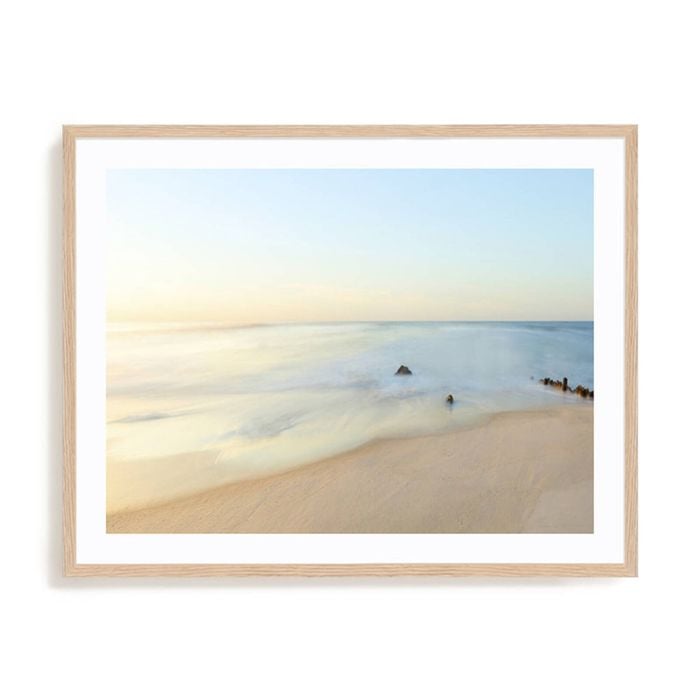 Artey | Seascape Photo II - Framed Print - Natural Frame - 90 x 115cm
