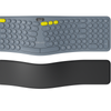 Delux-ergonomic Wireless Keyboard Gm903cv, Device With Wrist Rest, Bluetooth