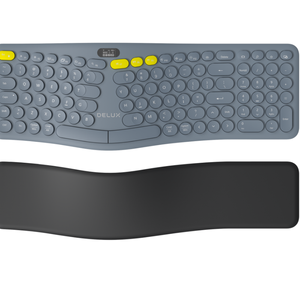 Delux-ergonomic Wireless Keyboard Gm903cv, Device With Wrist Rest, Bluetooth
