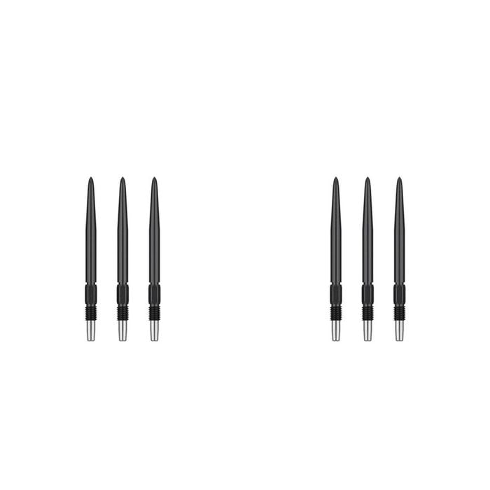 6pc Target Swiss Dart Point Pocket Size 40mm - Black